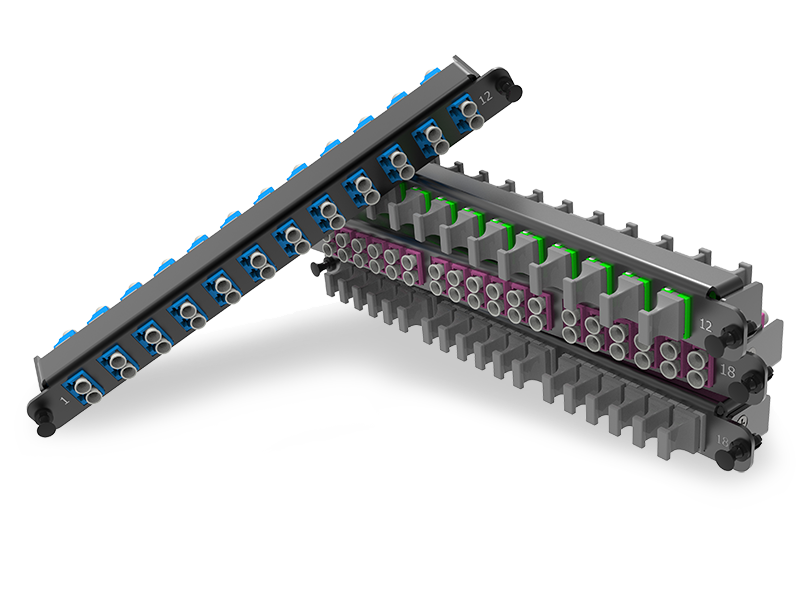 Fiber adapter plates (supports sliding Flex Tray)